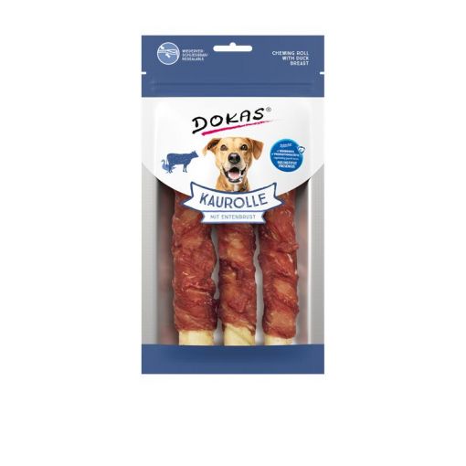 Dokas Dog Kaurolle Entenbrust Medium 150 g (Menge: 6 je Bestelleinheit)