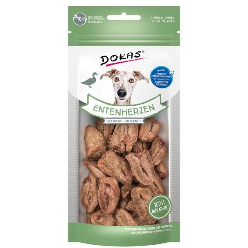 Dokas Dog Entenherzen gefriergetrocknet 22g (Menge: 8 je Bestelleinheit)