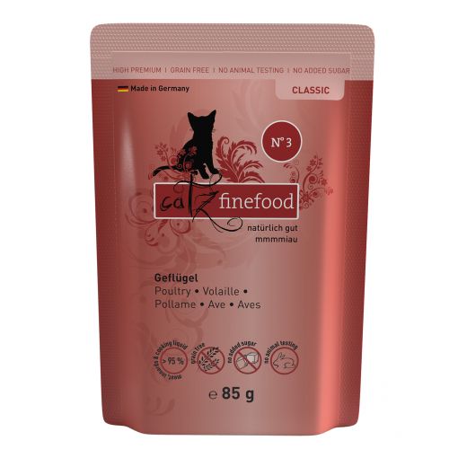 Catz finefood No. 3 Geflügel 85g (Menge: 16 je Bestelleinheit)