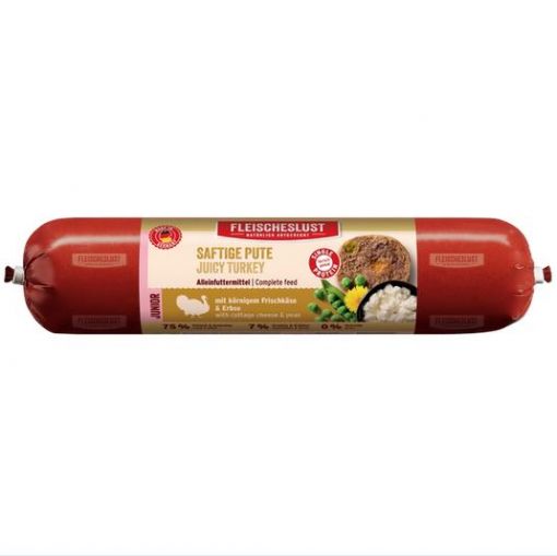 Fleischeslust Lifecycle Junior Saftige Pute mit körnigem Frischkäse & Erbse 400g