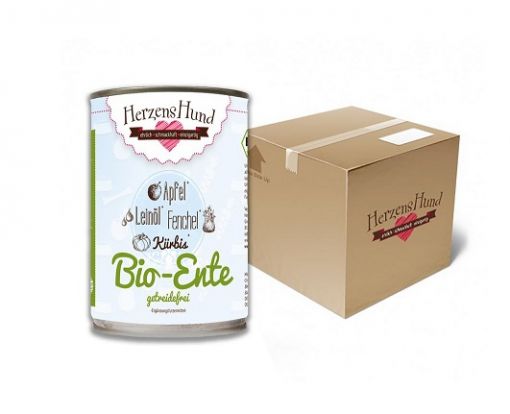 Herzenshund Bio-Ente 400g (Menge: 12 je Bestelleinheit)