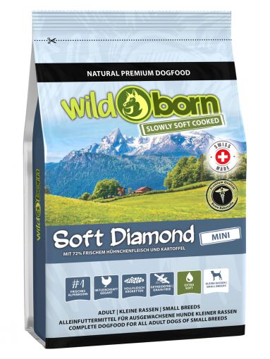 Wildborn Soft Diamond Mini mit frischem Schweizer Alpenhühnchen 1kg