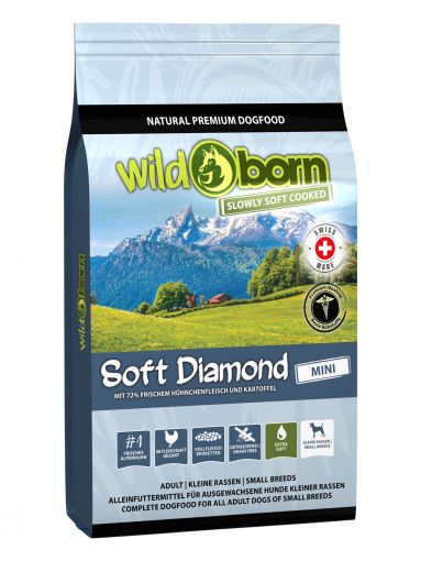 Wildborn Soft Diamond Mini mit frischem Schweizer Alpenhühnchen 12kg