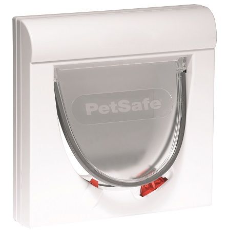 PetSafe Katzenklappe Classic magnetisch  mit 4 Verschlussoptionen wei�