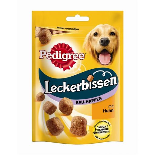 Pedigree Snack Leckerbissen Kau-Happen 130g (Menge: 6 je Bestelleinheit)