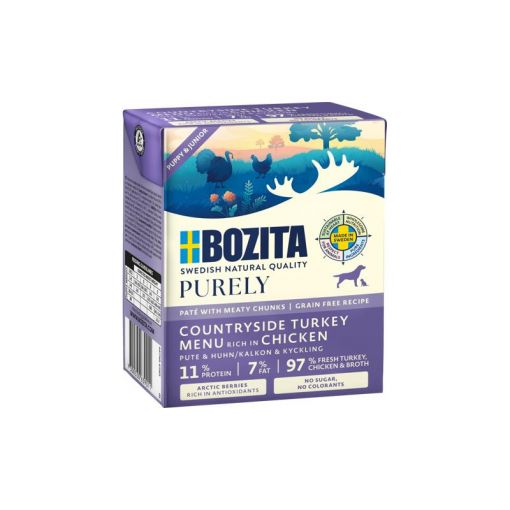 Bozita Purely Puppy & Junior Paté mit Pute 370 g (Menge: 6 je Bestelleinheit)