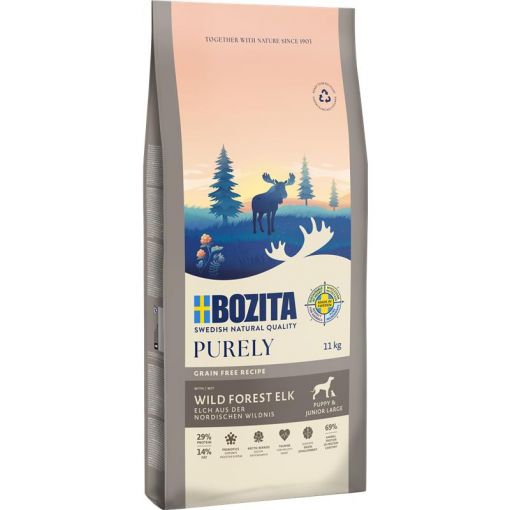 Bozita Purely Puppy & Junior Large mit Elch getreidefrei 11 kg