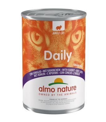 Almo Nature Cat Daily Menu mit Kaninchen 400g (Menge: 24 je Bestelleinheit)