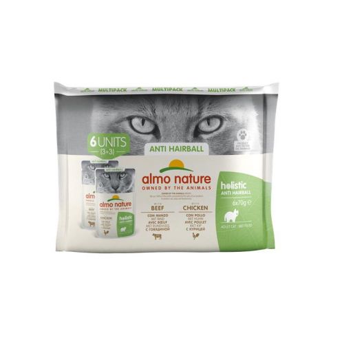 Almo Nature PB Multipack Holistic Hairball 6x70g (Menge: 10 je Bestelleinheit)