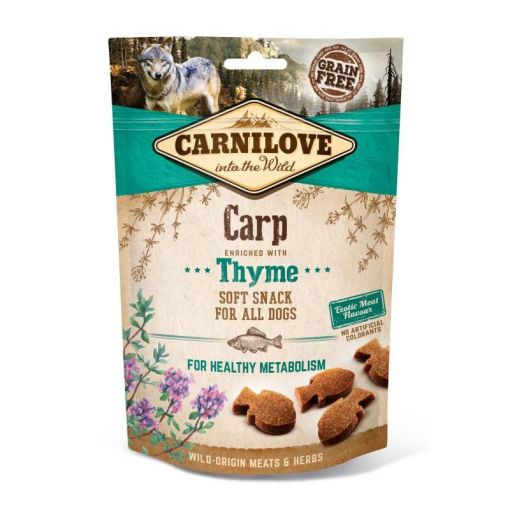 Carnilove Dog Soft Snack Carp with Thyme 200g (Menge: 10 je Bestelleinheit)