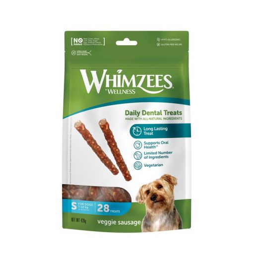 Whimzees Dog Veggie Sausage S 360g