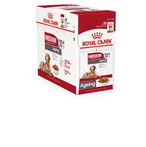 Royal Canin Medium Ageing 10+ in Soße P.B. Multipack 10x140g