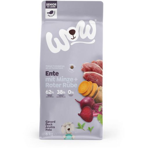 Wow Dog Trocken Senior Ente 6kg