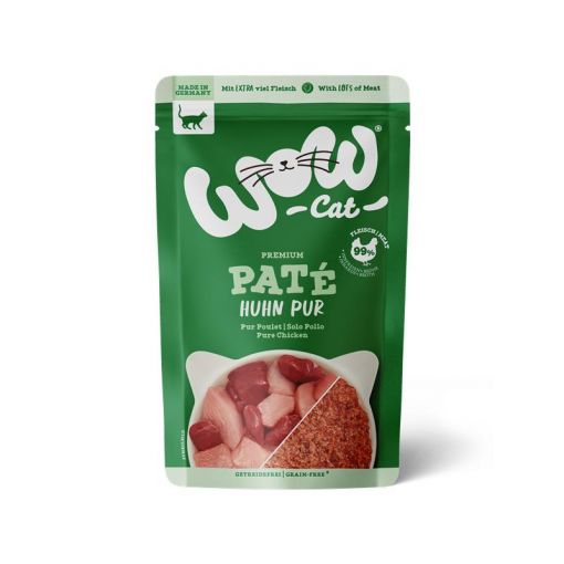 Wow Cat PB Adult Huhn Pur 125g (Menge: 12 je Bestelleinheit)