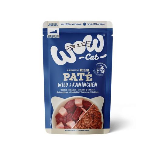 Wow Cat PB Senior Wild & Kaninchen 125g (Menge: 12 je Bestelleinheit)