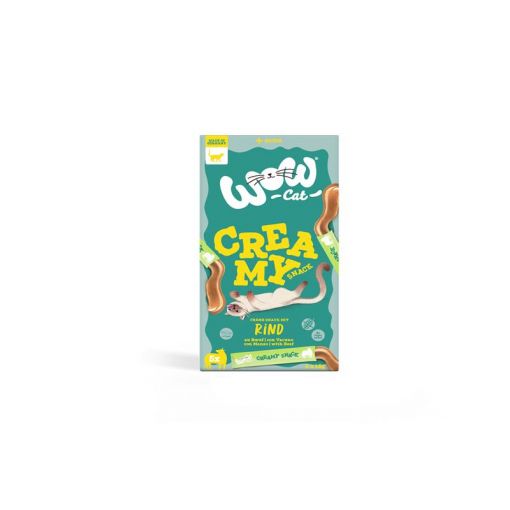 Wow Cat Creamy Snack mit Rind 5x15g